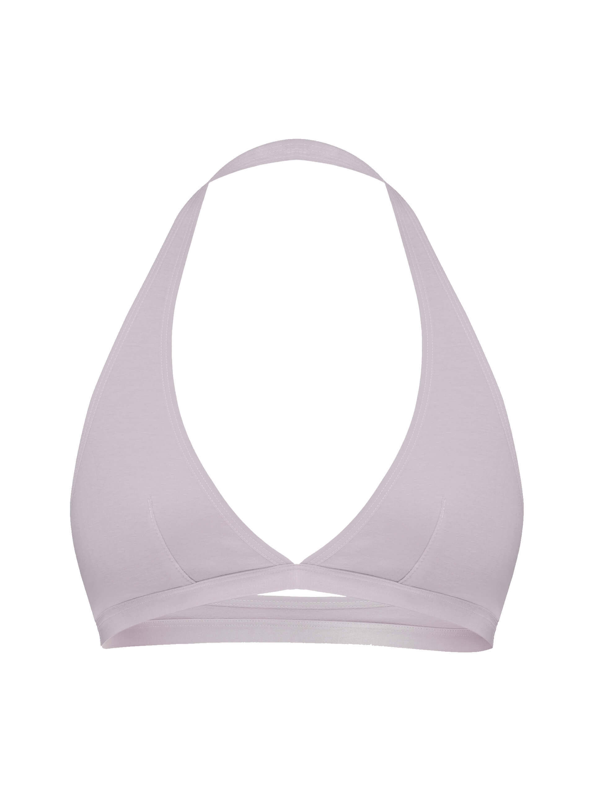 ROMY - halterneck bra, rosegrey, shooting sample