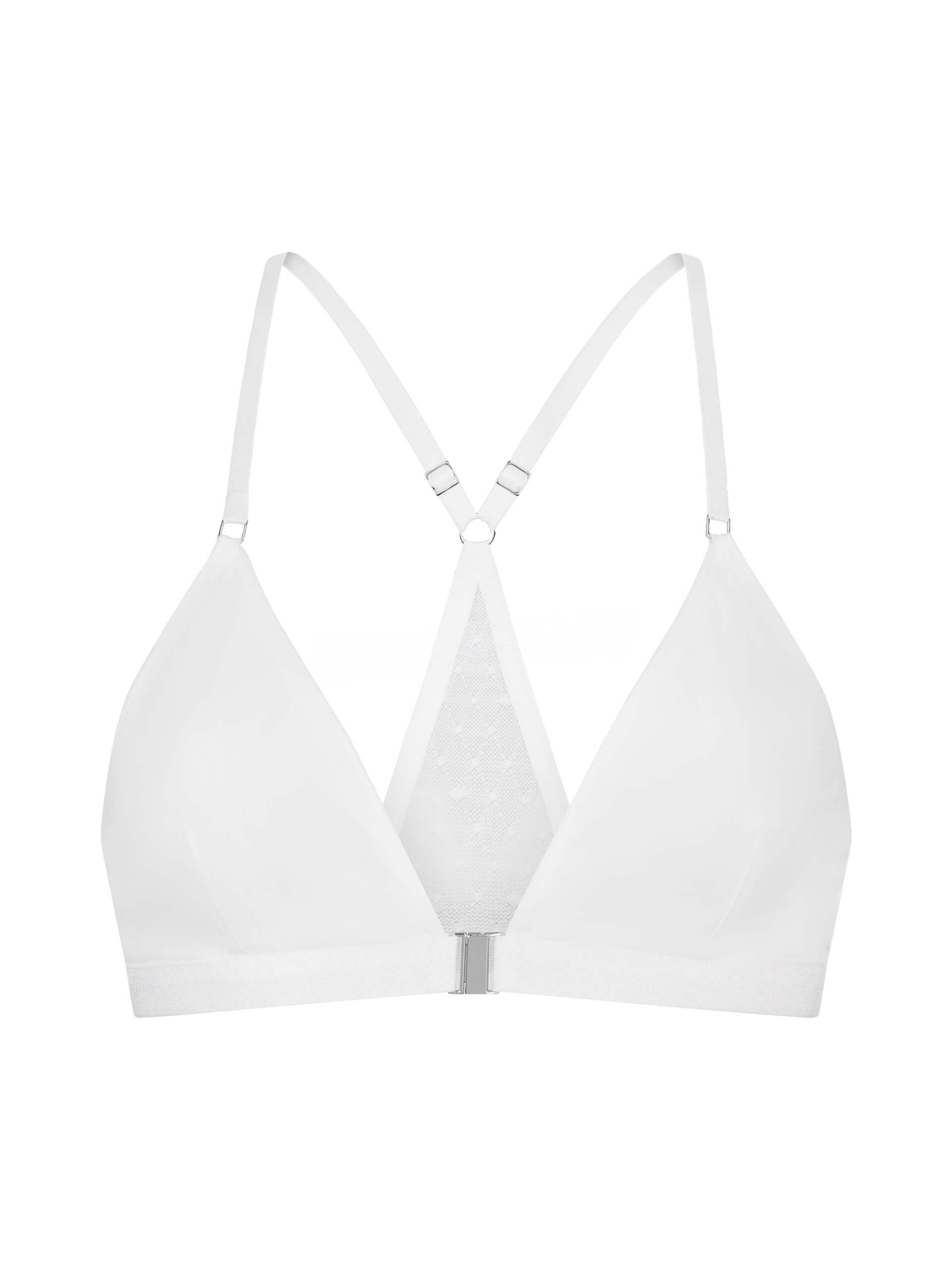AUDREY - racerback bra, white, shooting sample