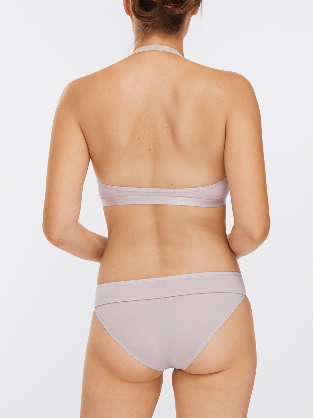 ROMY - halterneck bra, rosegrey, shooting sample